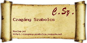 Czagány Szabolcs névjegykártya